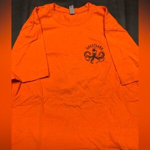 Coastland Kraken Bright Orange Graphic T-Shirt